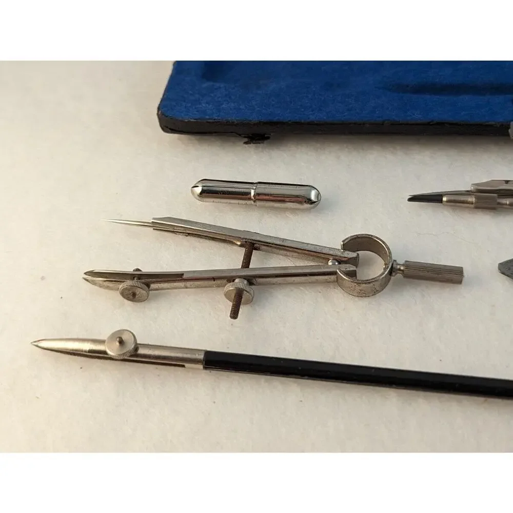 VTGE Stellar Drawing Set In Felt Lined Case collector Item working Condition